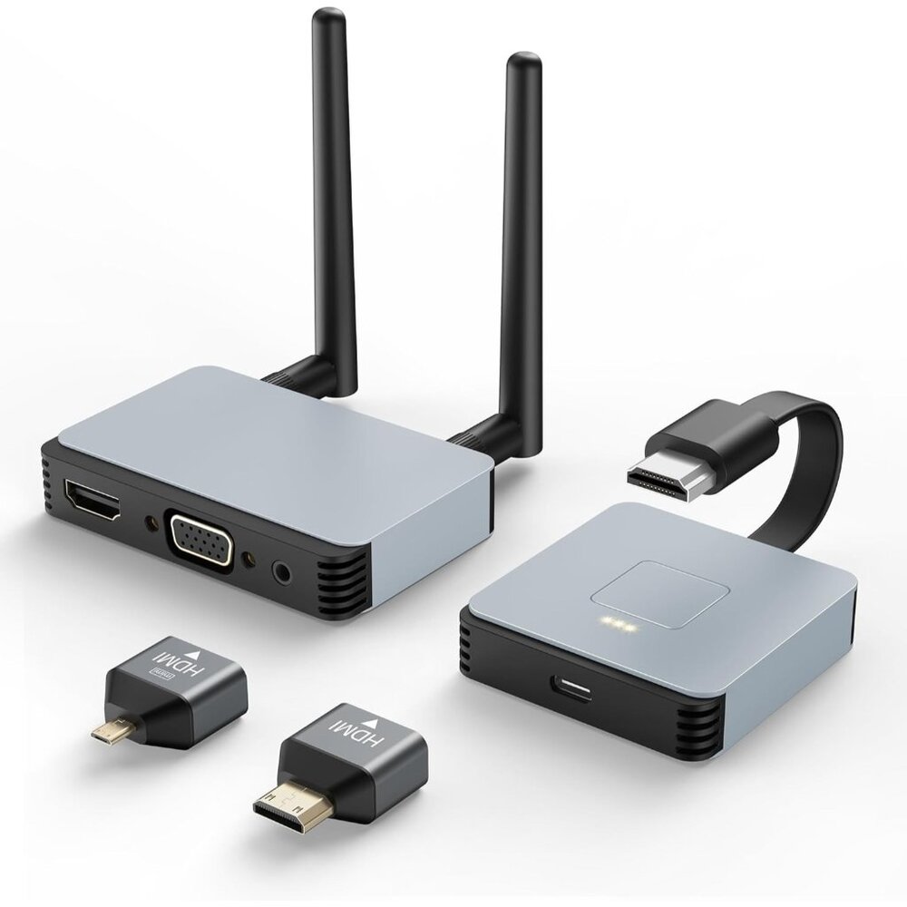 BRAIDOL 4K Wireless HDMI Transmitter & Receiver 98ft Dual Band 2.4/5G Extender